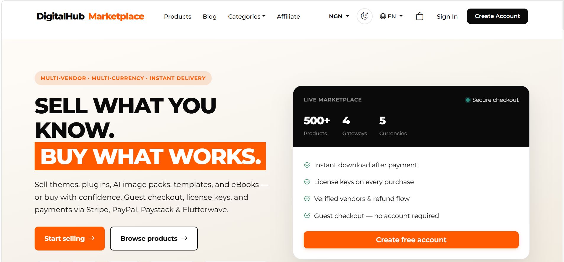 DigitalHub Marketplace